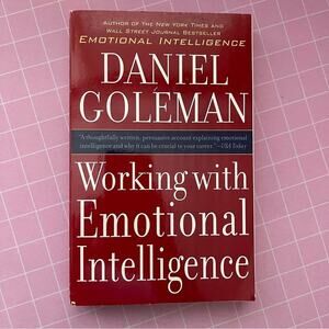 Working With Emotional Intelligence by Daniel Goleman Paperback Book